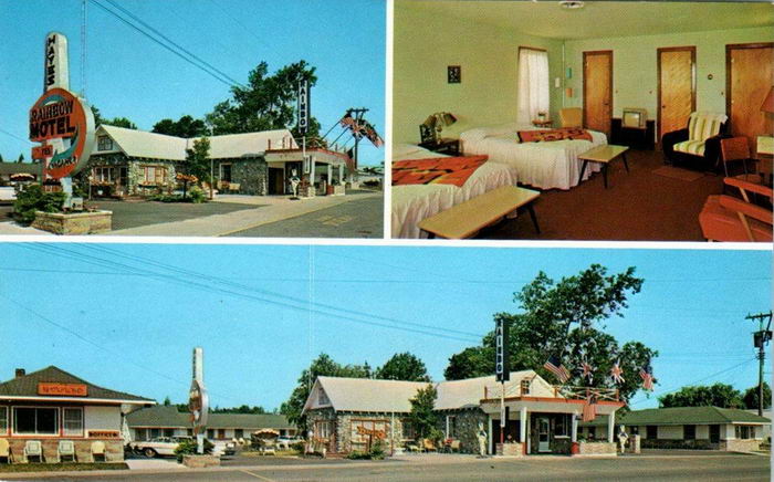 Hayes Rainbow Motel - Old Postcard Photo (newer photo)